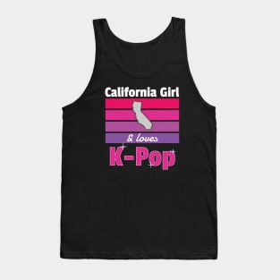 California Girl and Loves K-pop Tank Top